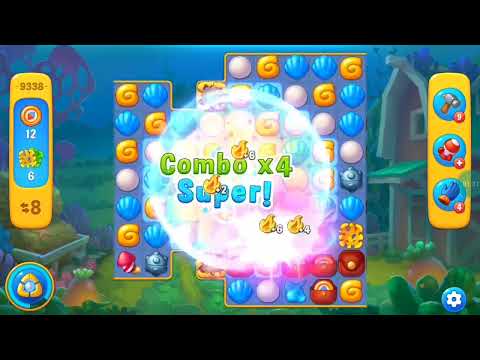 Fishdom Easy Level 9338  (with full seashell) @choraelmin