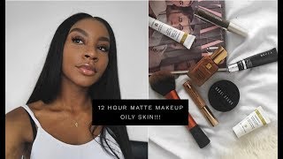 HOW TO: 12 HOUR MATTE MAKEUP ON SUPER OILY SKIN!! ACTUALLY WORKS!!!!