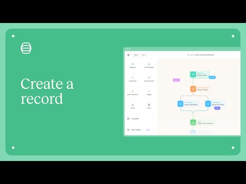How to - create a record