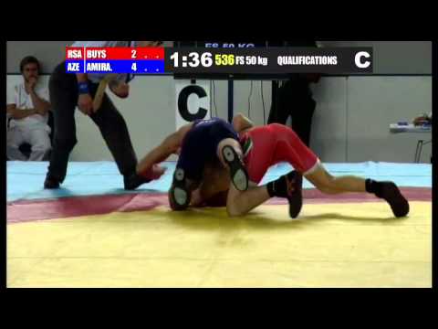 WWCC2013 Mahir Amiraslanov FS 50 kg qualifications match