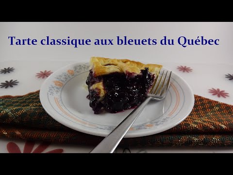 Tarte classique aux bleuets du Québec