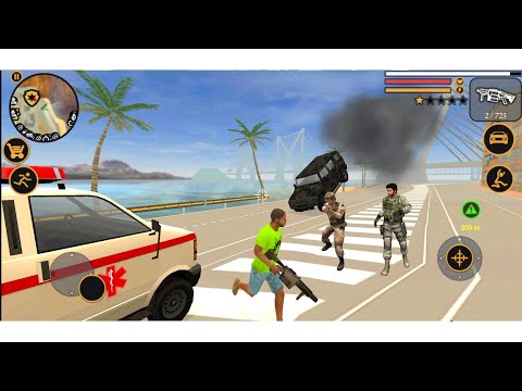 Vegas Crime Simulator - Clashes With Soldiers | Android Gameplay FHD