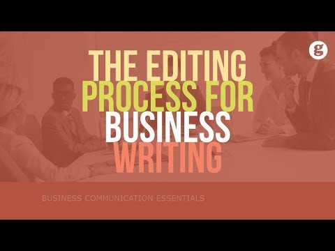 The Editing Process for Business Writing