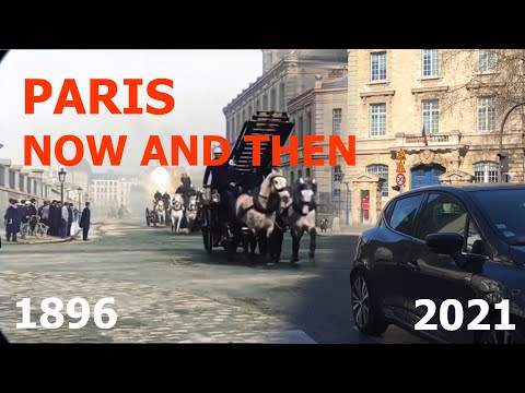 PARIS NOW AND THEN #2 - Passing of Fire Brigade, 1896