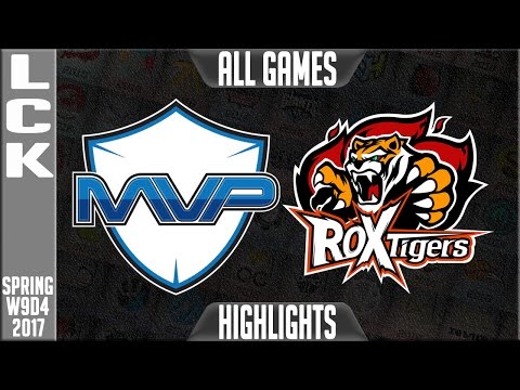 MVP vs ROX Tigers Highlights All Games - LCK W9D4 Spring 2017 MVP vs ROX All Games