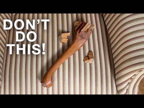 Bad Furniture Repair and How to Fix It #2 - Wood Furniture Restoration