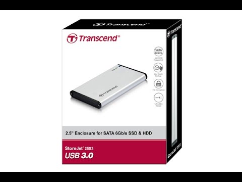 Unboxing of Transcend Storejet 25S3 HDD/SSD Enclosure