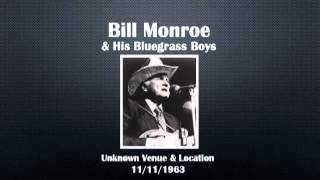 【CGUBA300】 Bill Monroe & His Bluegrass Boys 11/11/1963