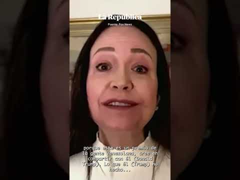 MARÍA CORINA MACHADO PROPONE COMPARTIR NOBEL DE LA PAZ CON DONALD TRUMP #shorts #lr