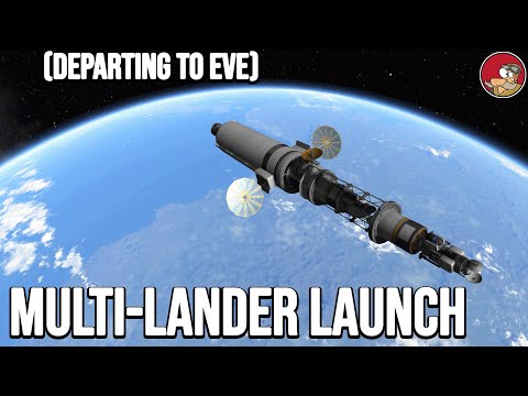 Launching Eve and Gilly Landers in KSP Career - ep 69