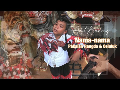 RANGDA & CELULUK these are the names of the clothes || BY ADIT_BARONG