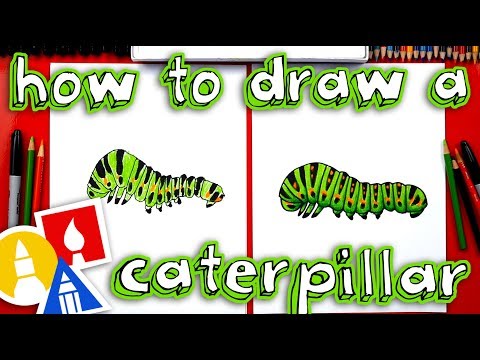 How to draw a caterpillar