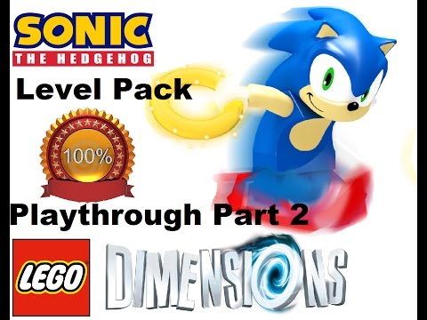 Lego Dimensions: Sonic the Hedgehog Level Pack Part 2 100% Playthrough Ps4/No Commentary