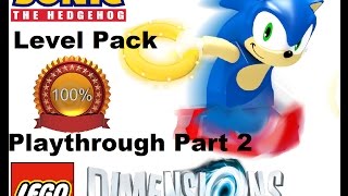 Lego Dimensions: Sonic the Hedgehog Level Pack Part 2 100% Playthrough Ps4/No Commentary