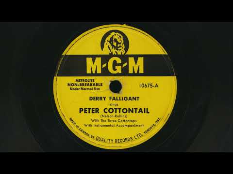 1950 DERRY FALLIGANT Peter Cottontail THE THREE COTTONTOPS - 78 RPM Record
