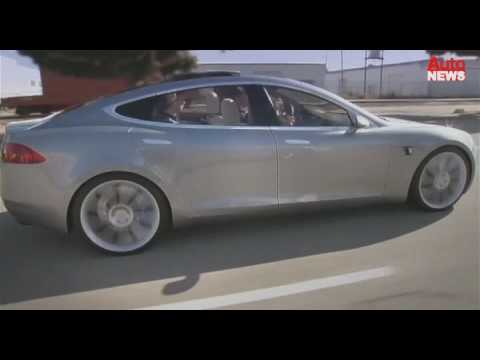 Strom für fünf: Tesla stellt die Elektro-Limousine "S" vor