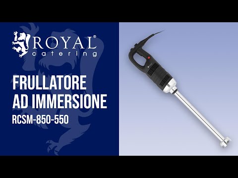Video - Frullatore ad immersione - 850 W - Royal Catering - 550 mm - 8.000 - 18.000 giri/min