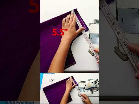 Simple 36” Size Beautiful Purple Blouse Design | Cutting And Stitching #shorts