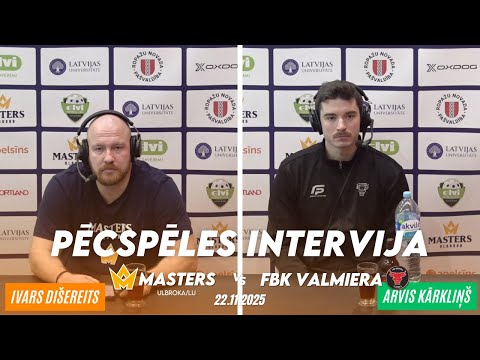 Elvi florbola līga vīriešiem: Masters Ulbroka/LU - FBK Valmiera | Pēcspēles intervija
