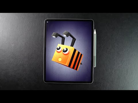 Funny Bee - Procreate Drawing