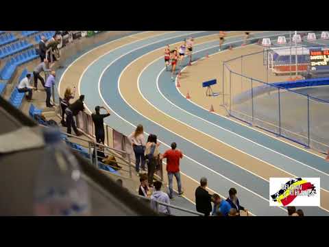 Belgian athletics U16 indoor championships 800m women Heats 2/2
