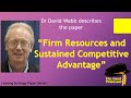 Leading Strategy Paper Series Barney 1991 Firm Resources And Sustained Competitive Advantage