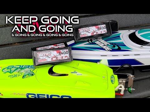 Longer Run Times New SMC HCL-HC High Capacity Lipo Proboat SonicWake v2, Miss Geico 24