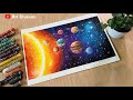 Solar System Drawing With Oil Pastel Step By Step For Beginners Domsoilpastel