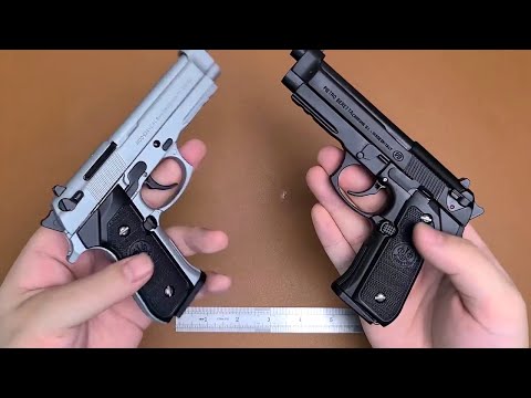 Mini Beretta M92a1 Toy Gun Unboxing 2023 - Alloy Army Shell Ejection Pistol