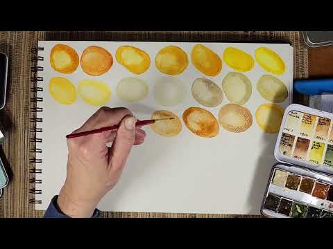 All The Earth Yellow Watercolors That I Have
