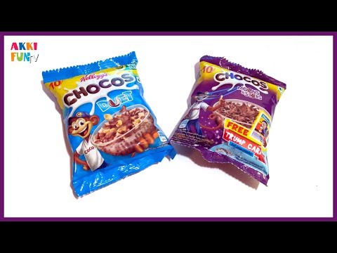 New kellogg's chocos duet & kellogg's chocos moons and stars unboxing & Review