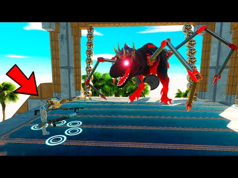 ⚔️FPS EXTREME PARKOUR INSIDE A PYRAMID WITH OBSTACLES ALL UNITS - Animal Revolt Battle Simulator