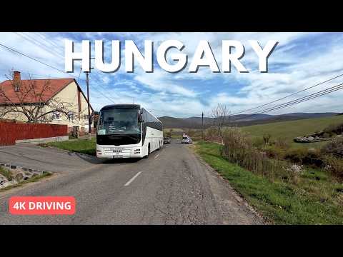 From Hollókő to Budapest | Scenic Countryside Drive in Hungary 🇭🇺 | 4K Road Trip