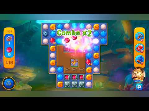 фишдом 2023  #  11176 уровень - прохождение без бустеров # Fishdom,   11176  level - no Boosters.