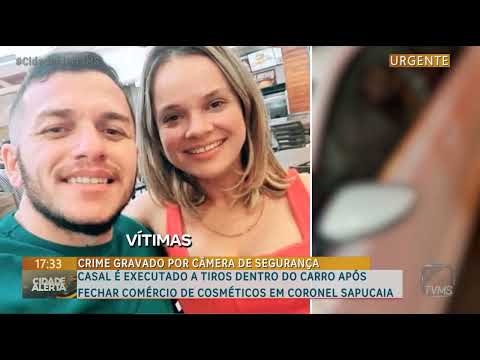 Casal é executado a tiros dentro do carro após fechar comércio de cosméticos em Coronel Sapucaia