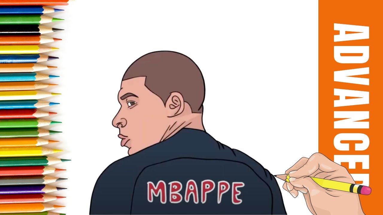 How To Draw Kylian Mbappe for Kids