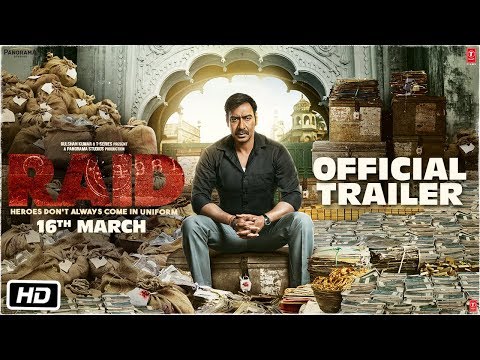 Raid Official Trailer Ajay Devgn Ileana D Cruz Raj Kumar Gupta 