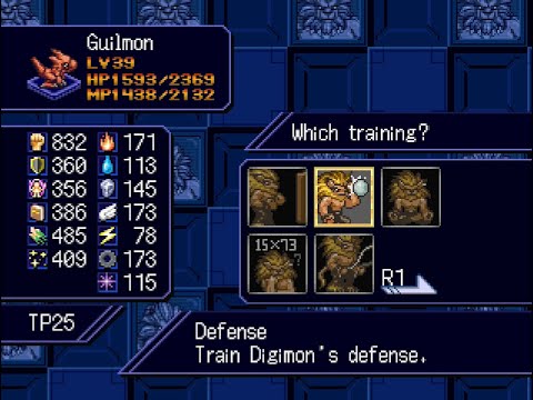 [Digimon World 2003 / 3] Perfect Defense training (Guilmon)