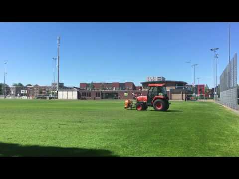 Preparing the training ground