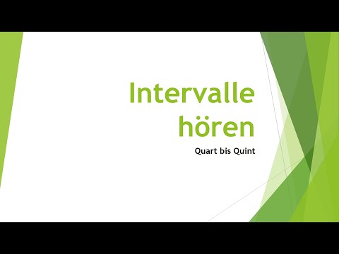 Musik: Intervalle hören - Quart(e) bis Quint(e) einfach und kurz erklärt
