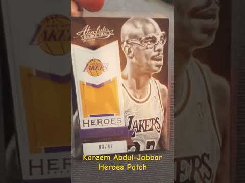Tarjeta Kareem Abdul-Jabbar Heroes Patch #nbacardscollectors #cardcollectors #cardcommunity #cards