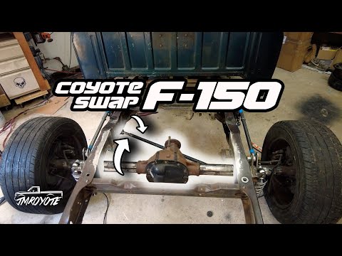 Installing a Diagonal Link on our Budget Racing 4 Link Rear Suspension on our Coyote Swap F150!