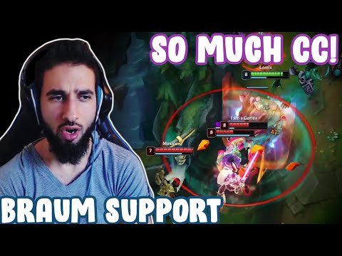 Braum Support is Strong Even With Rusty Play (Braum + Ashe Combo!) / League of Legends