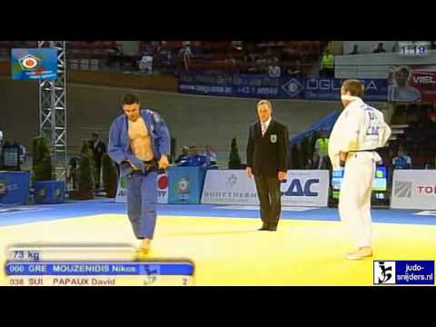 Judo 2010 European Championship Vienna: Mouzenidis (GRE) - Papaux (SUI) [-81kg]
