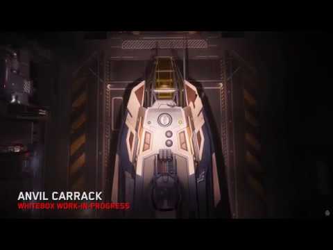 Star Citizen Anvil CARRACK Cinematic  Whitebox HD