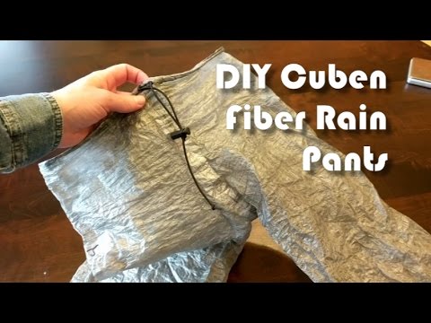 DIY Cuben Fiber Rain Pants