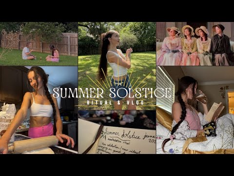 summer solstice ritual & vlog ☼ crafting, journaling, celebrating, living !!