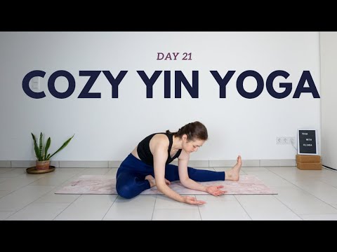 Day 21 COZY - 15 min Relaxing Yin Yoga With Bolster | | 30 Day x 15 minute Everyday Yoga Series