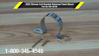 Chrome Ignition Coil Bracket Universal Panel Mount - video thumbnail 3