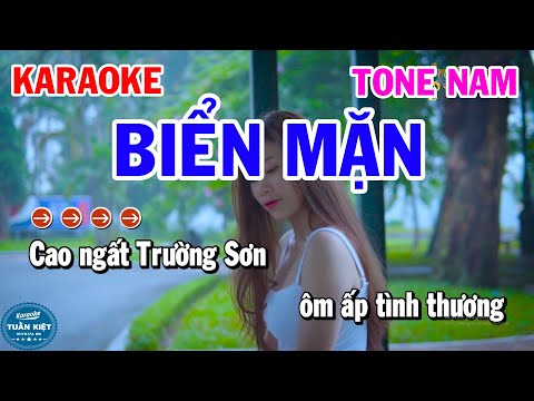 Karaoke Biển Mặn Tone Nam Nhạc Sống Rumba Hay